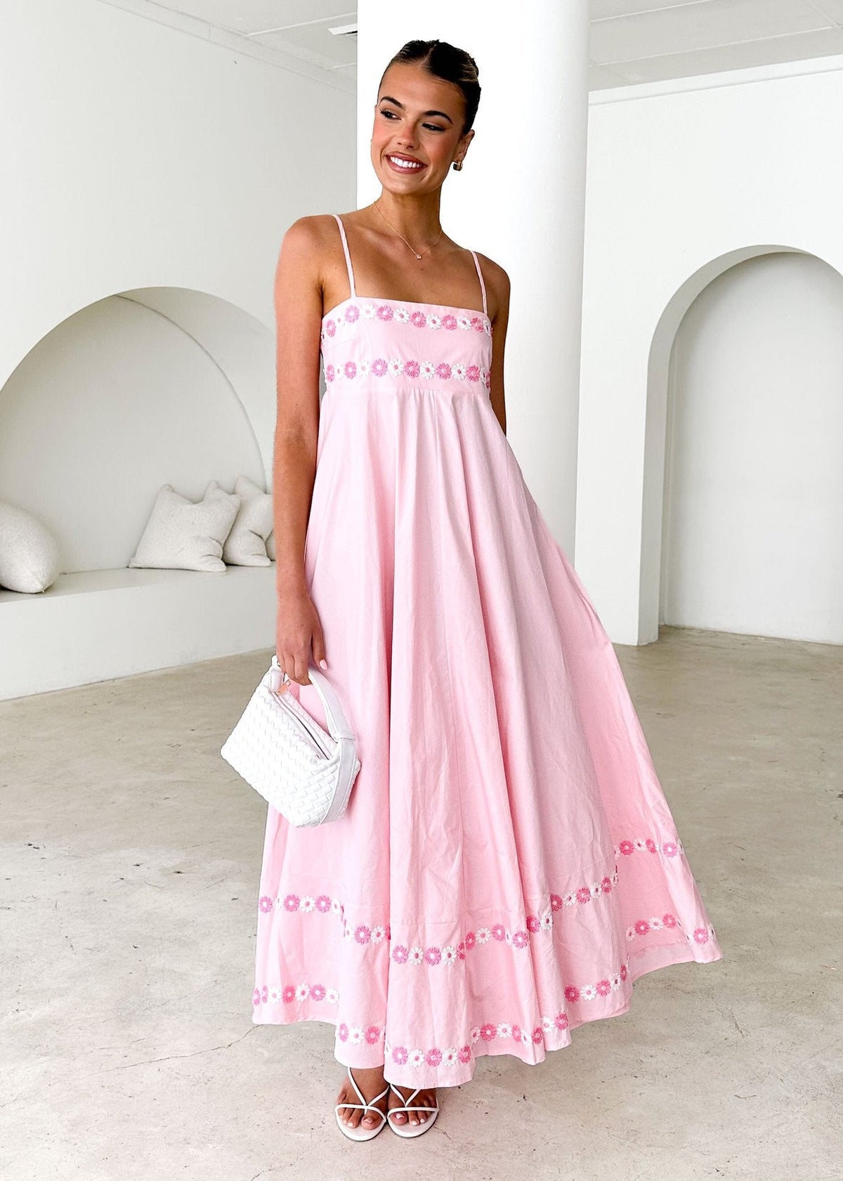 Women's Beautiful Suspender Dress Printed Long Dresses - Seldom Seen Styles