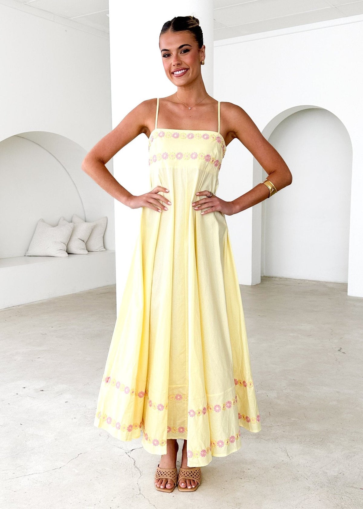 Women's Beautiful Suspender Dress Printed Long Dresses - Seldom Seen Styles