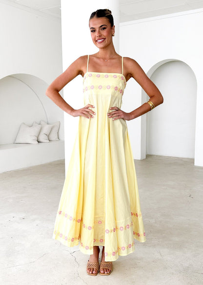 Belles robes longues imprimées à bretelles pour femmes