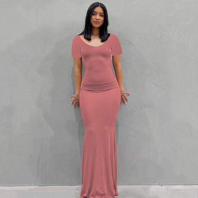 Women's Bodycon Maxi Dress Spaghetti Strap Slim Fit Lounge Dress Casual Sleeveless Dress - Seldom Seen Styles