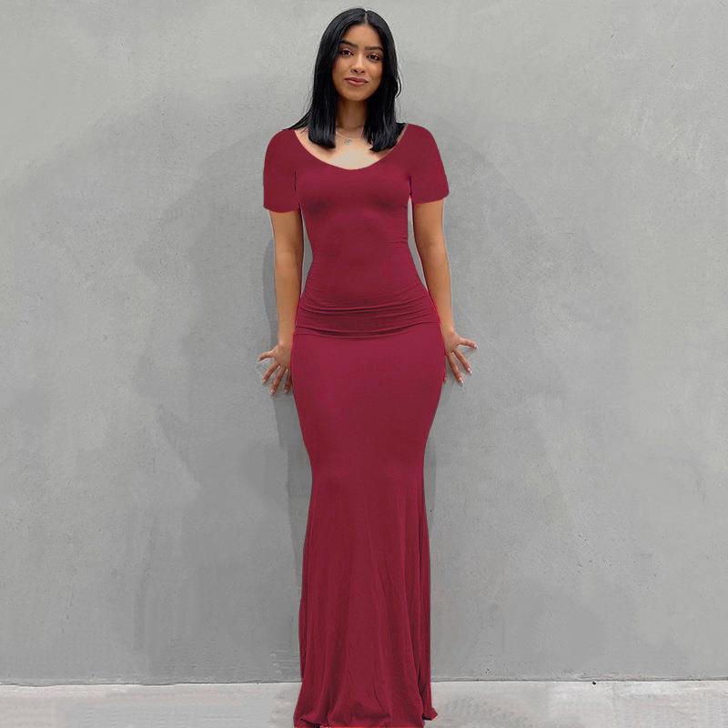 Women's Bodycon Maxi Dress Spaghetti Strap Slim Fit Lounge Dress Casual Sleeveless Dress - Seldom Seen Styles