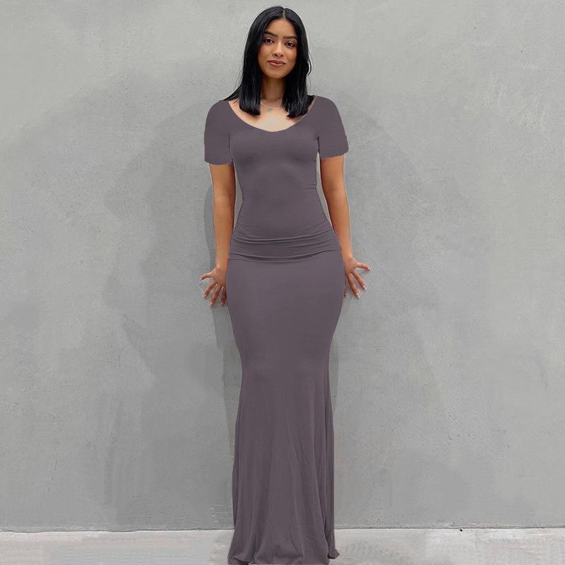 Women's Bodycon Maxi Dress Spaghetti Strap Slim Fit Lounge Dress Casual Sleeveless Dress - Seldom Seen Styles