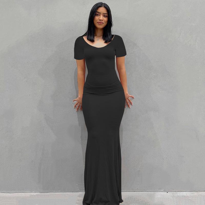 Women's Bodycon Maxi Dress Spaghetti Strap Slim Fit Lounge Dress Casual Sleeveless Dress - Seldom Seen Styles
