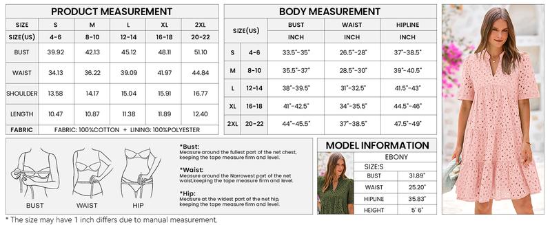 Women's Boho Lace Mini Dress V Neck Short Sleeve Hollow Out Ruffle Beach Vacation Summer Dress - Seldom Seen Styles