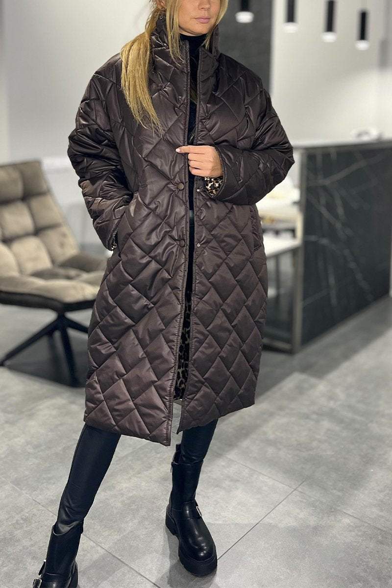 Women's Casual Lapel Mid-length Cotton Coat - Seldom Seen Styles
