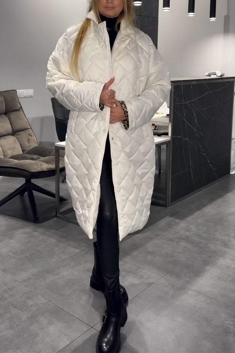 Women's Casual Lapel Mid-length Cotton Coat - Seldom Seen Styles