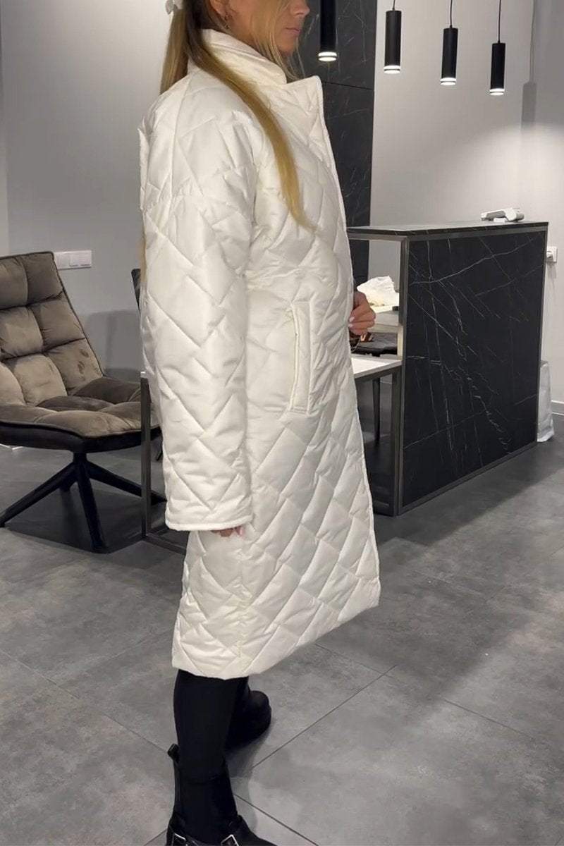 Women's Casual Lapel Mid-length Cotton Coat - Seldom Seen Styles
