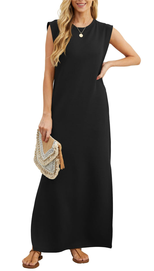 Women's Casual Loose Split Wrinkle-Free Maxi Dress - Seldom Seen Styles