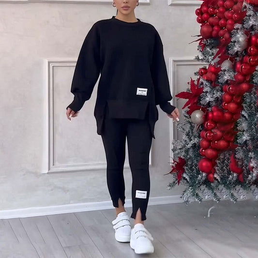 Women's Casual Sweatshirt Leggings Set - Seldom Seen Styles