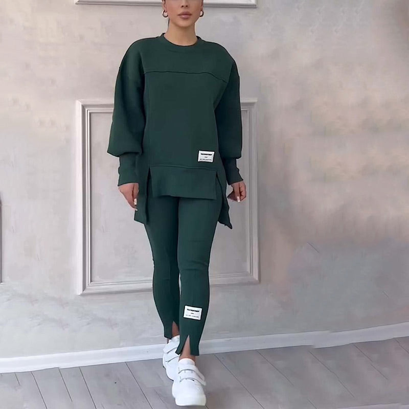 Women's Casual Sweatshirt Leggings Set - Seldom Seen Styles