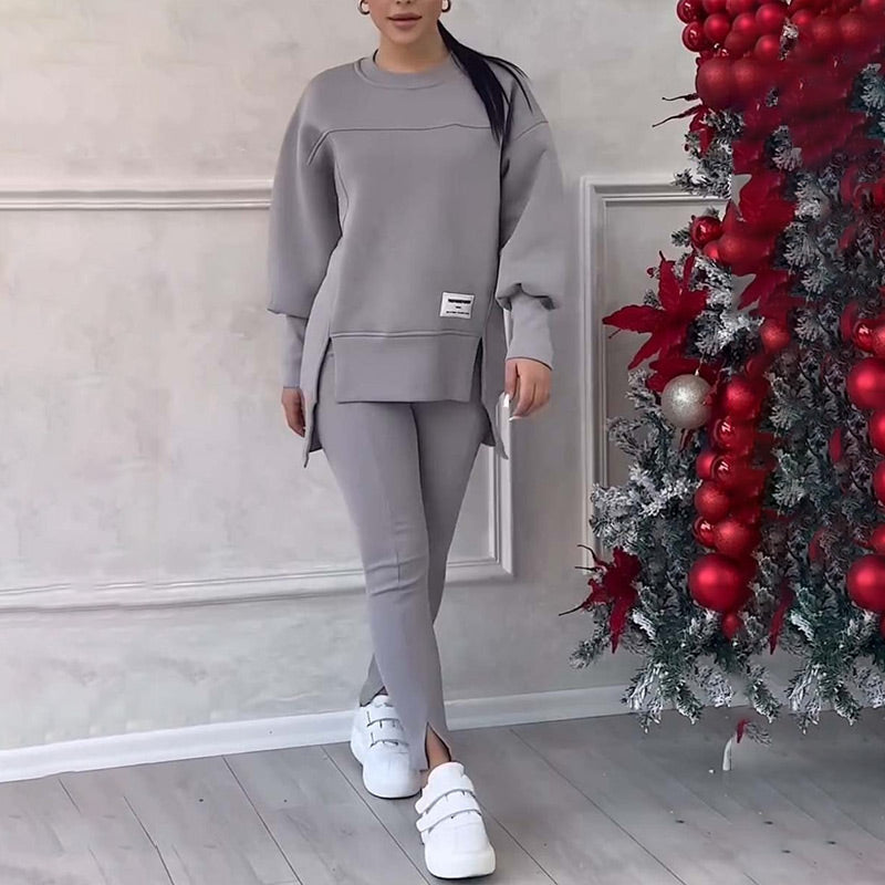 Women's Casual Sweatshirt Leggings Set - Seldom Seen Styles