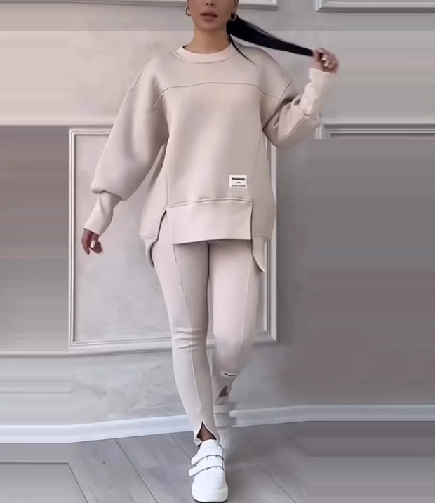 Women's Casual Sweatshirt Leggings Set - Seldom Seen Styles
