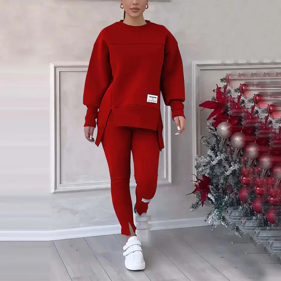 Women's Casual Sweatshirt Leggings Set - Seldom Seen Styles