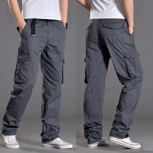 Women's Cotton Cargo Pants Multi-Pocket Straight Leg Casual Trousers Summer Outdoor Vacation Outfit - Seldom Seen Styles