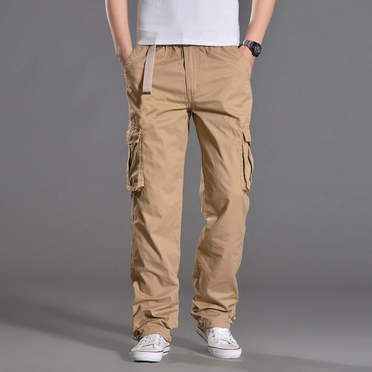 Women's Cotton Cargo Pants Multi-Pocket Straight Leg Casual Trousers Summer Outdoor Vacation Outfit - Seldom Seen Styles