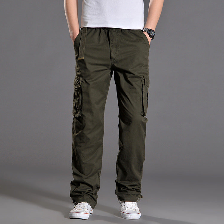 Women's Cotton Cargo Pants Multi-Pocket Straight Leg Casual Trousers Summer Outdoor Vacation Outfit - Seldom Seen Styles