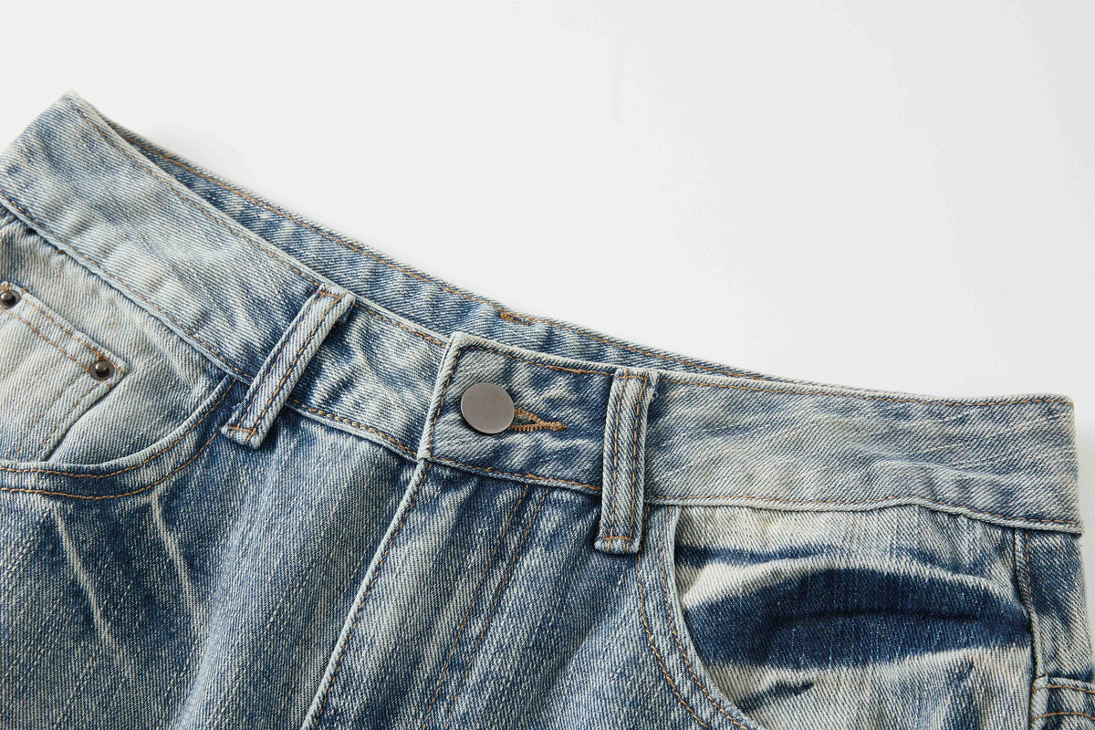 Women's Distressed Ripped Wide Leg Jeans High Waist Baggy Denim Pants Streetwear Y2K Casual Summer Outfit - Seldom Seen Styles