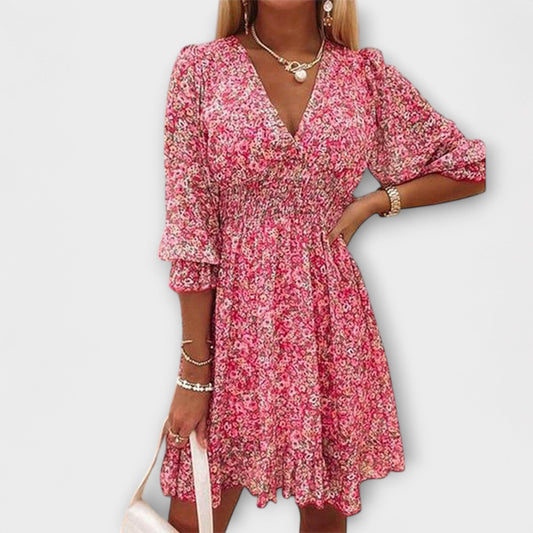 Women’s Dress | Floral Puff Sleeve Mini - Seldom Seen Styles