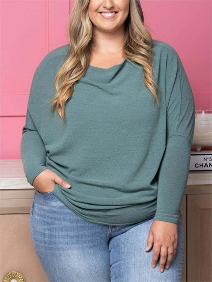 Women's Fall Sweaters 2025 Casual Long Batwing Sleeve Loose  Knit Pullovers Jumper Tops