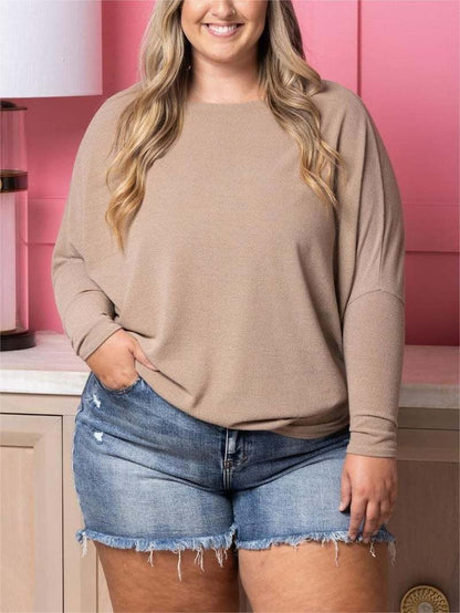 Women's Fall Sweaters 2025 Casual Long Batwing Sleeve Loose  Knit Pullovers Jumper Tops