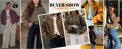 Damen Bomberjacke aus Wildlederimitat Frühling Revers Pilotenjacke Lässig Oversized Langarm Trendige Streetwear Oberbekleidung