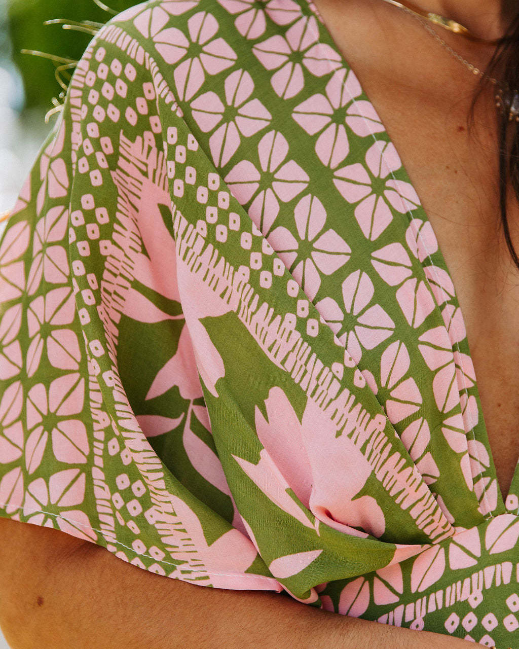 Women's Floral Print Split Thigh Long Dress, Boho Deep V Neck Batwing Sleeve A Line-Sundress,-Dresses for Women, Summer Dresses 2024, Back To School Clothes, Ladies Summer Clothes, Dresses for Women - Seldom Seen Styles