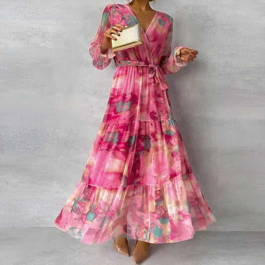 Women’s Floral Romantic Pleated Occasion Summer Dresses - Seldom Seen Styles