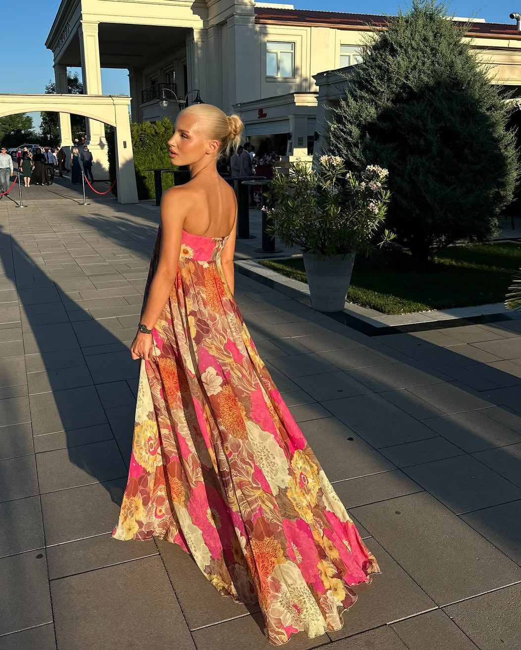 Women's Floral Strapless Maxi Summer Wedding Guest Dress - Seldom Seen Styles