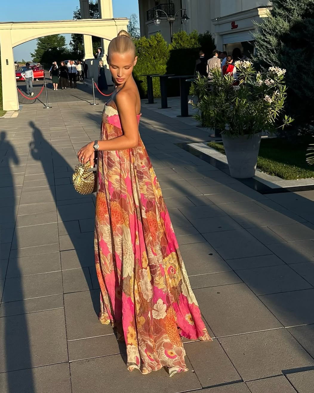 Women's Floral Strapless Maxi Summer Wedding Guest Dress - Seldom Seen Styles