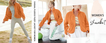 Veste polaire sherpa duveteuse pour femme, manteau d'hiver chaud boutonné pour l'automne et le quotidien