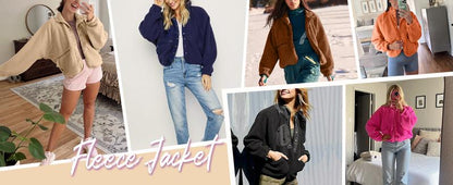 Veste polaire sherpa duveteuse pour femme, manteau d'hiver chaud boutonné pour l'automne et le quotidien