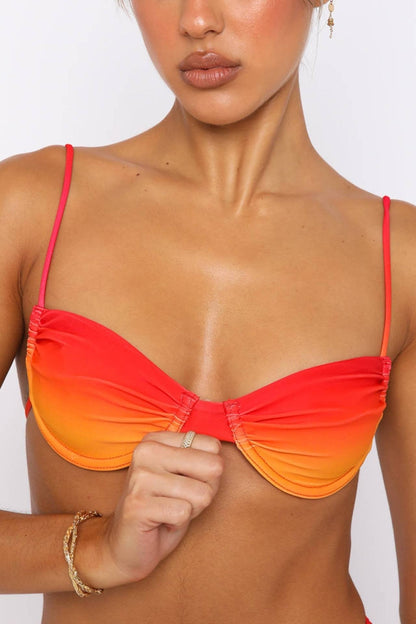 Haut et bas de bikini imprimés dégradés Brook