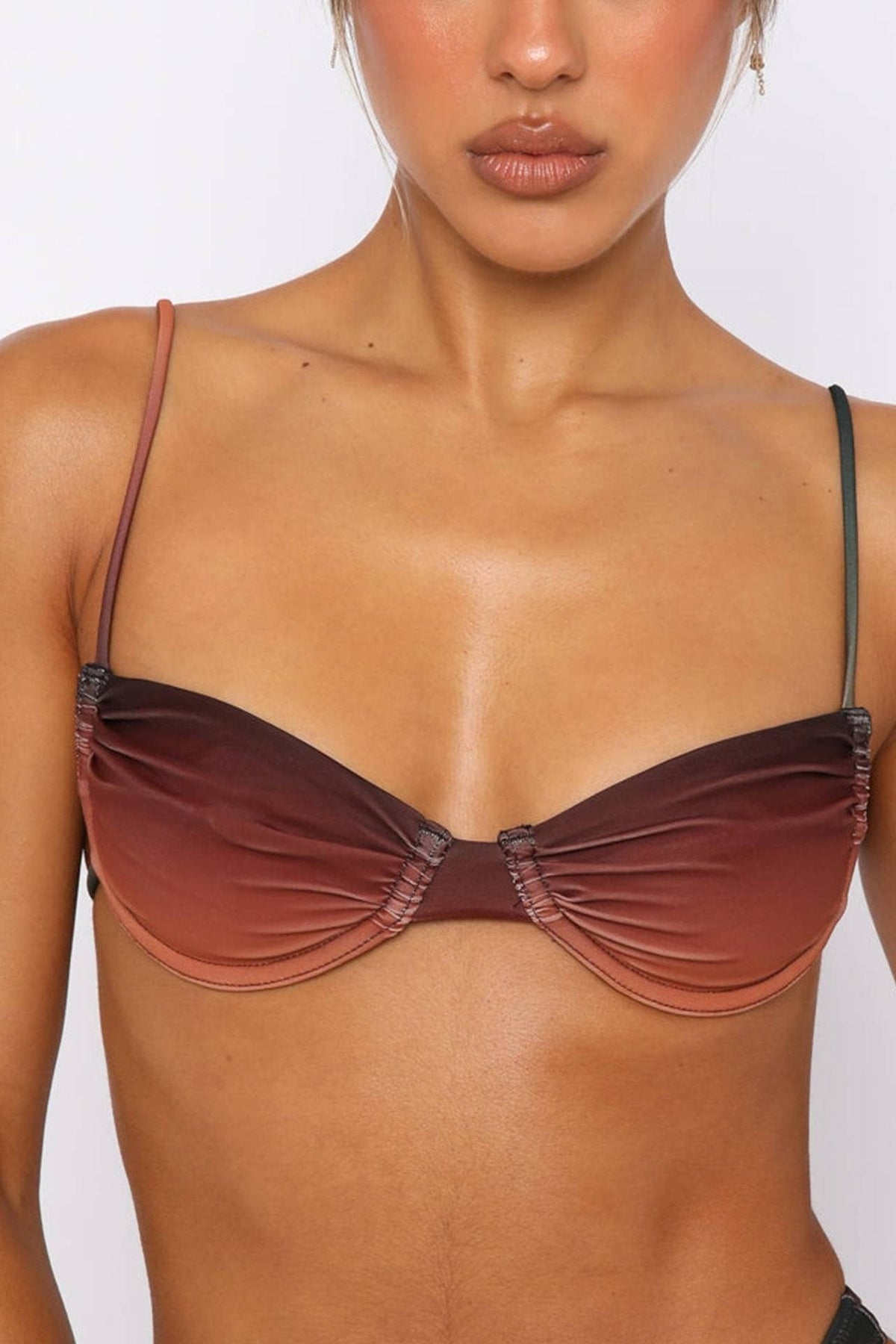 Women's Gradient Bikini Set High Cut Two Piece Swimsuit - Seldom Seen Styles