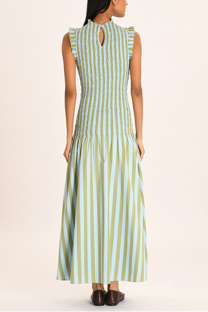 Women's Green Maxi Dress | Elegant Evening & Wedding Guest Dress