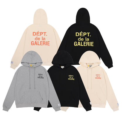 Women's Hand-Painted Ink Splash Letter Hoodie Sweatshirt Oversized Casual Street