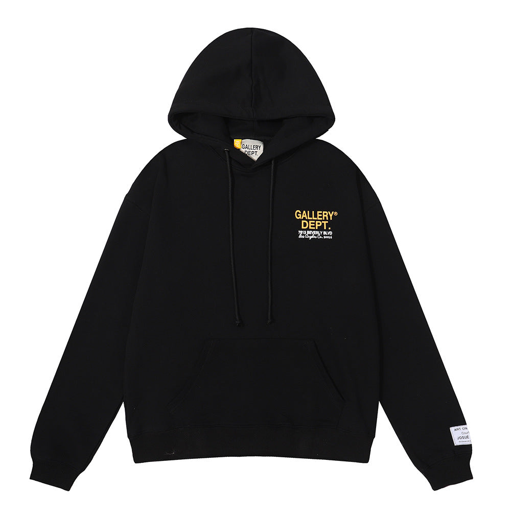 Women's Hand-Painted Ink Splash Letter Hoodie Sweatshirt Oversized Casual Street - Seldom Seen Styles
