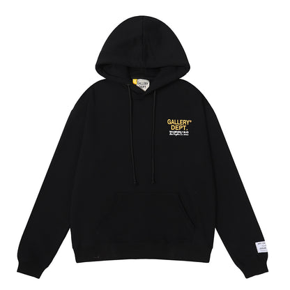 Women's Hand-Painted Ink Splash Letter Hoodie Sweatshirt Oversized Casual Street