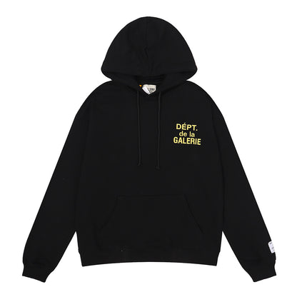 Women's Hand-Painted Ink Splash Letter Hoodie Sweatshirt Oversized Casual Street