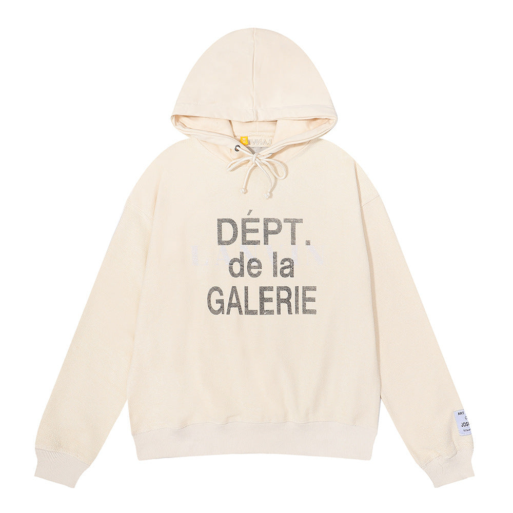 Women's Hand-Painted Ink Splash Letter Hoodie Sweatshirt Oversized Casual Street - Seldom Seen Styles