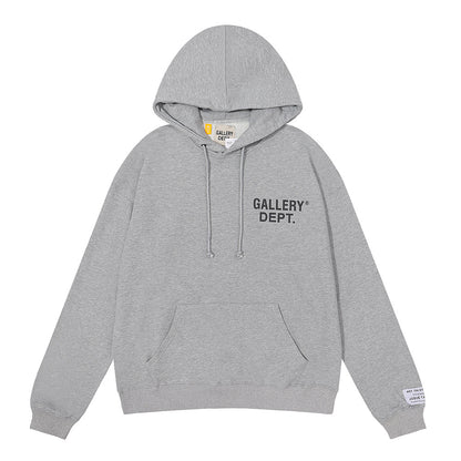 Women's Hand-Painted Ink Splash Letter Hoodie Sweatshirt Oversized Casual Street