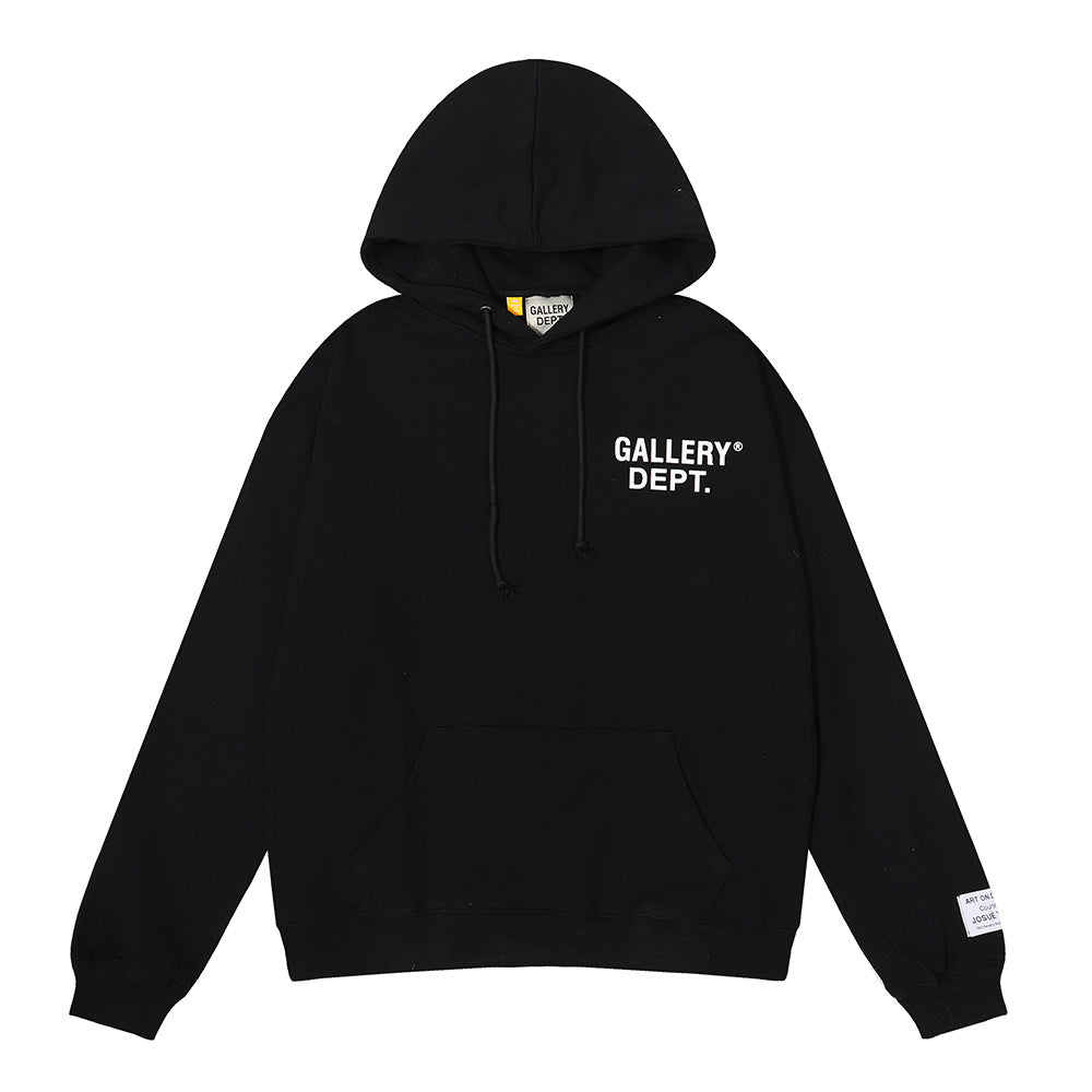 Women's Hand-Painted Ink Splash Letter Hoodie Sweatshirt Oversized Casual Street - Seldom Seen Styles