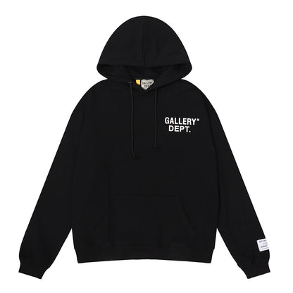 Women's Hand-Painted Ink Splash Letter Hoodie Sweatshirt Oversized Casual Street