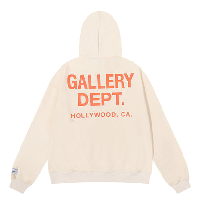 Women's Hand-Painted Ink Splash Letter Hoodie Sweatshirt Oversized Casual Street