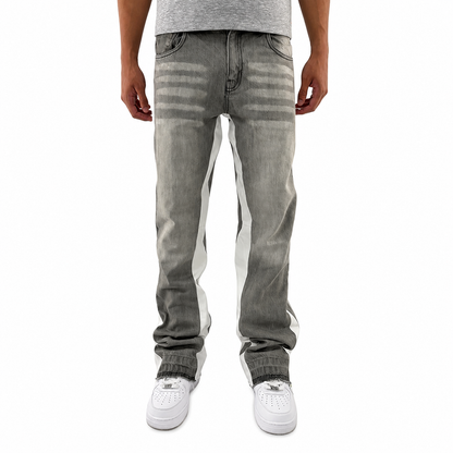 Women's High Waist Flared Denim Jeans Wide Leg Stretch Casual Summer Vacation Pants