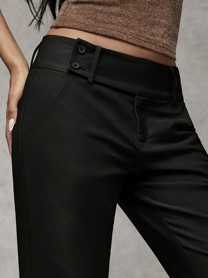 Women's High Waist Loose Wide Leg Trousers Elegant Casual Summer Vacation Pants