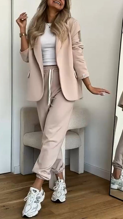 Women's Lapel Casual Suit