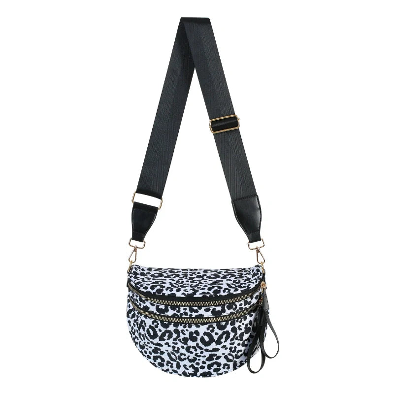 Women's Leopard Print Bum Bag Crossbody Fanny Pack Waterproof Hands Free Travel Vacation Bag - Seldom Seen Styles