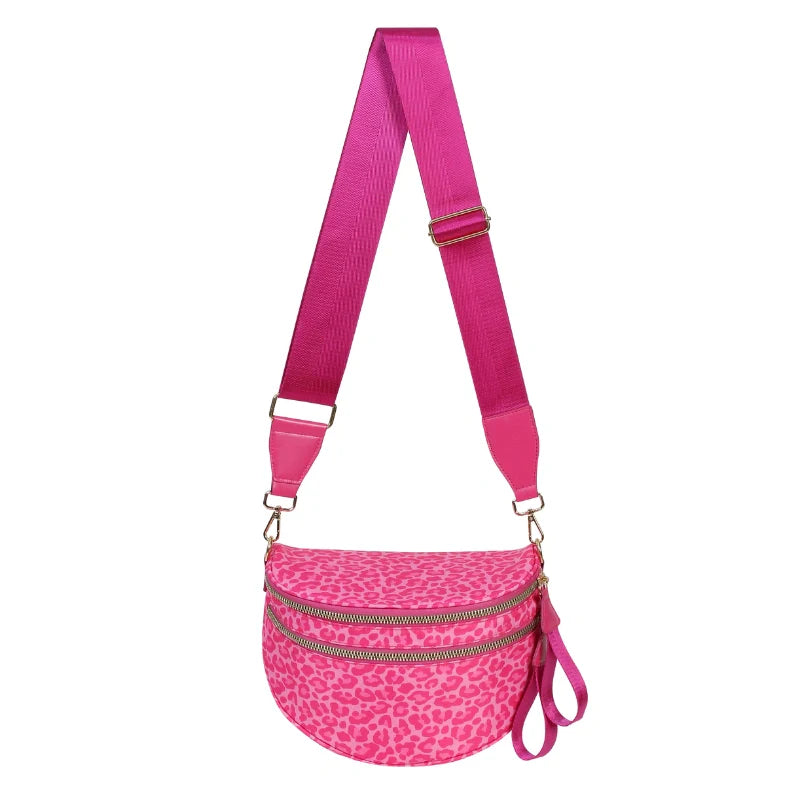 Women's Leopard Print Bum Bag Crossbody Fanny Pack Waterproof Hands Free Travel Vacation Bag - Seldom Seen Styles