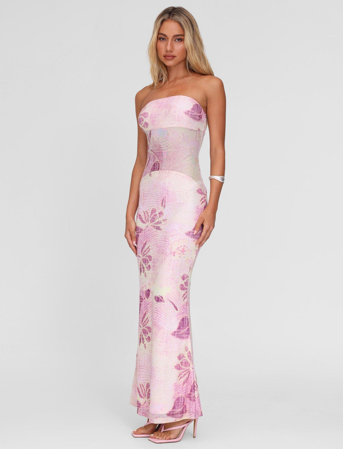 Women's Mesh Maxi Dress Elegant Flattering Soft Breathable Flowy Long Dress for Wedding Guest Dinner Date Night Special Occasion - Seldom Seen Styles