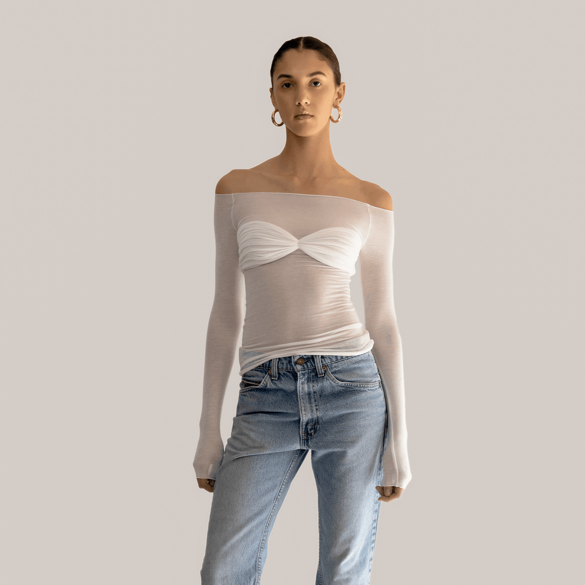 Women's Mesh Off Shoulder Top Sheer Elegant Romantic Casual Summer Beach Vacation Top - Seldom Seen Styles